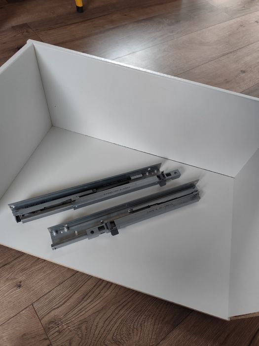 Ikea rama szuflady Besta z prowadnicami, biały, 60x25x40 cm
