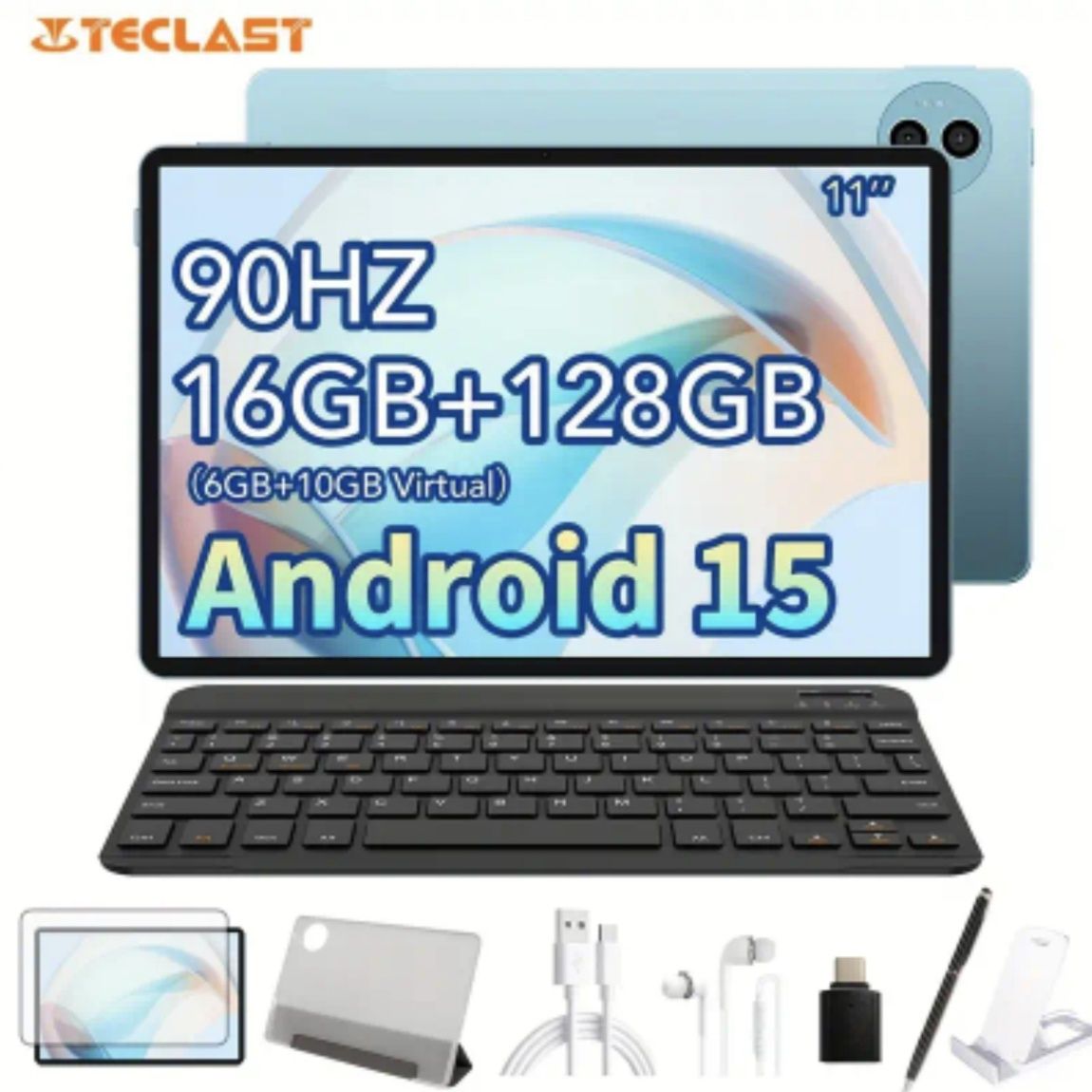 ТОП! Планшет Teclast P50 LTE 16(6+10)/128 Gb IPS 11" Нетбук Android 15