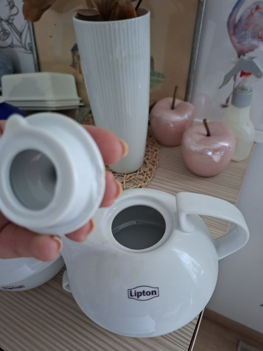 Lipton filiżanka i czajniczek