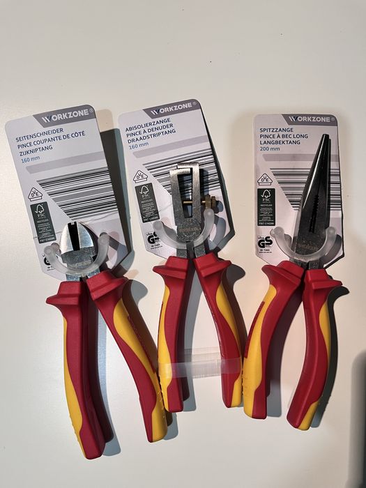 Інструмент бокорізи, щипці для зачистки дротів, прямі довгогубці