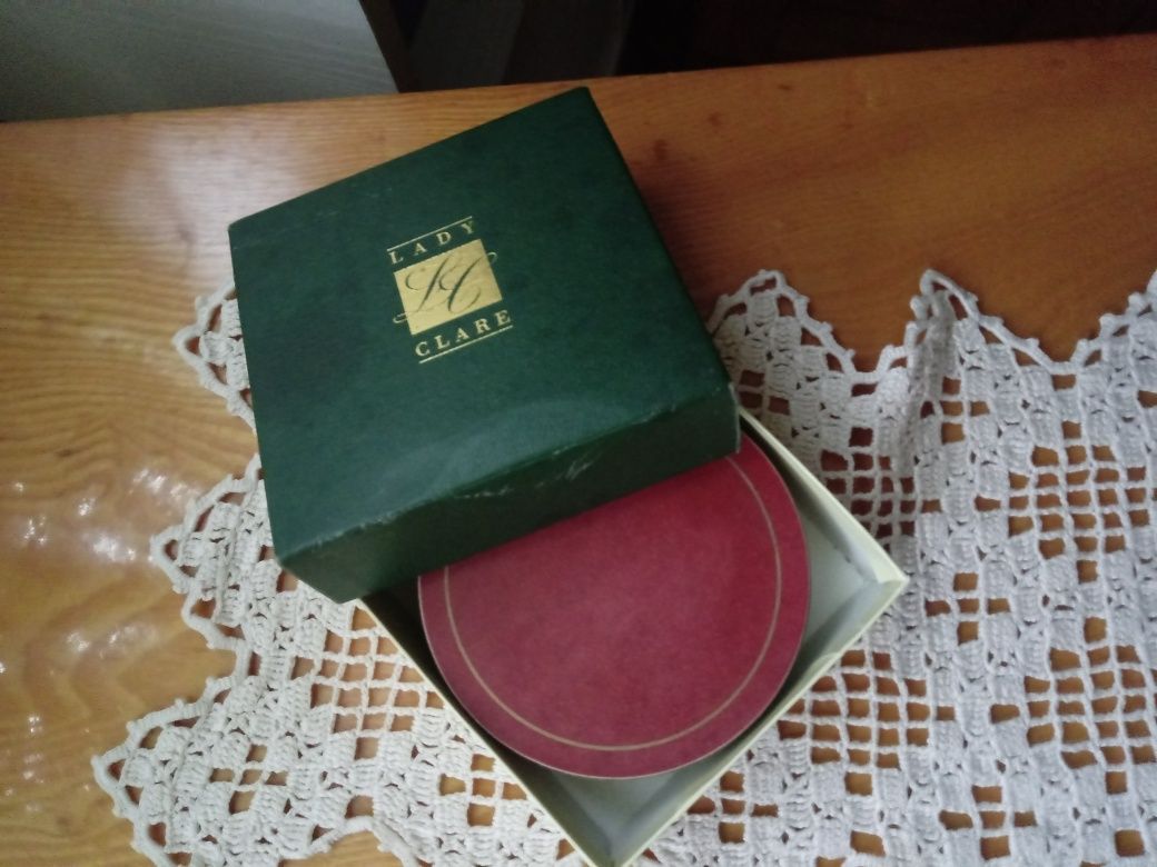 Komplet okrągłych podkładek - vintage