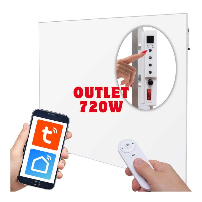 [Outlet]Grzejnik 720W na podczerwień promiennik  WIFI TANIE OGRZEWANIE
