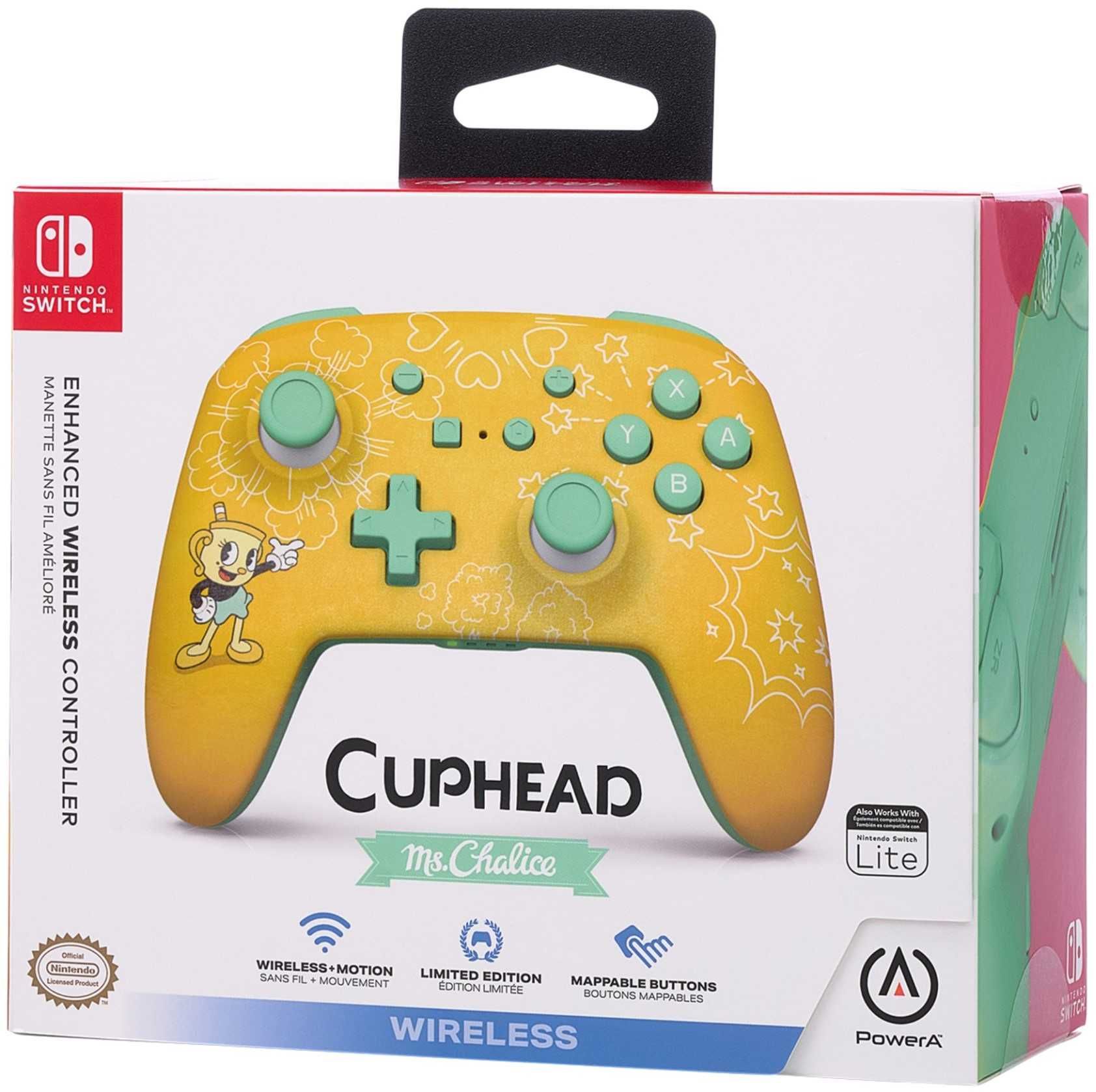 PowerA SWITCH Pad bezprzewodowy Enhanced Cuphead: Ms. Chalice