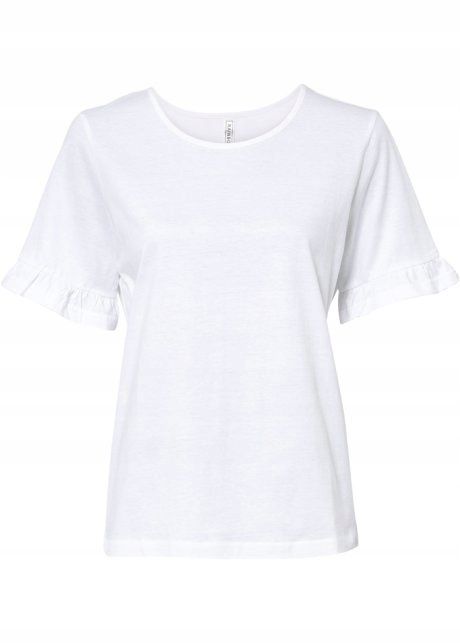 B.P.C t-shirt biały basic 40/42.