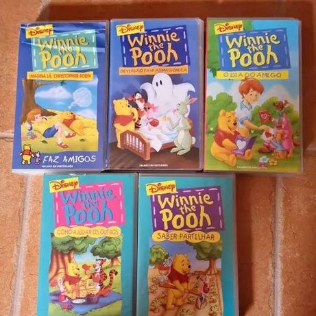 5 VHS Winnie The Pooh - 6€ pelo conjunto