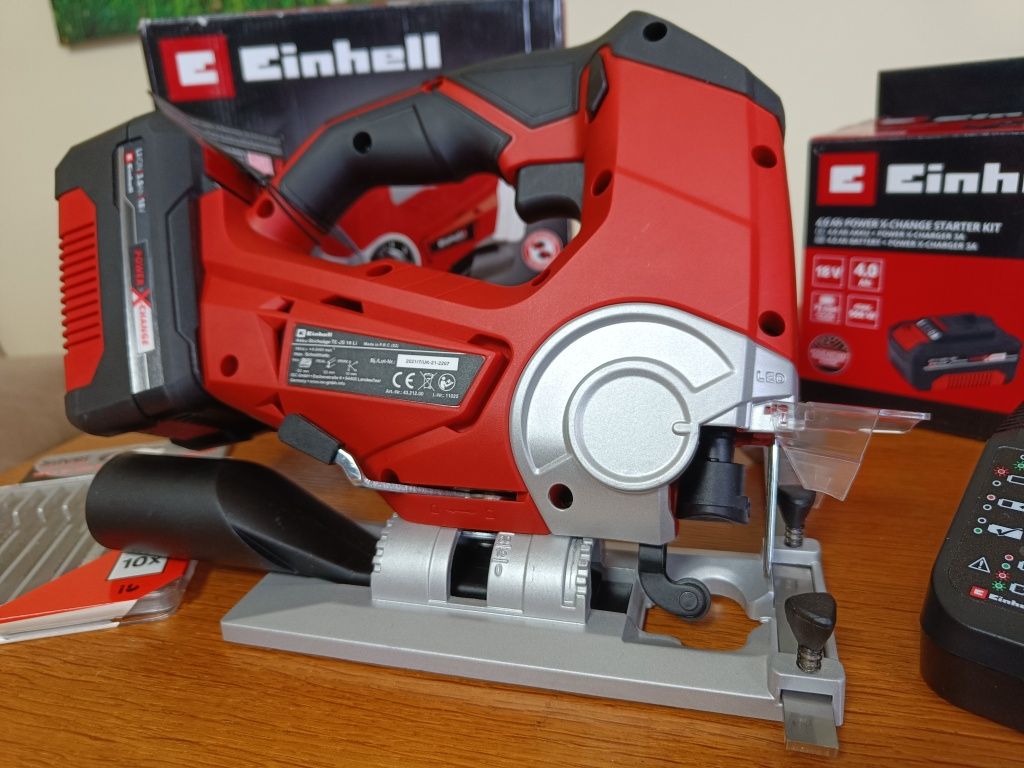 EINHELL TE-JS 18 Li Wyrzynarka + AKU 3AH PXC + 10 brzeszczotów.