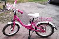 Rowerek różowy dla dziecka 16"