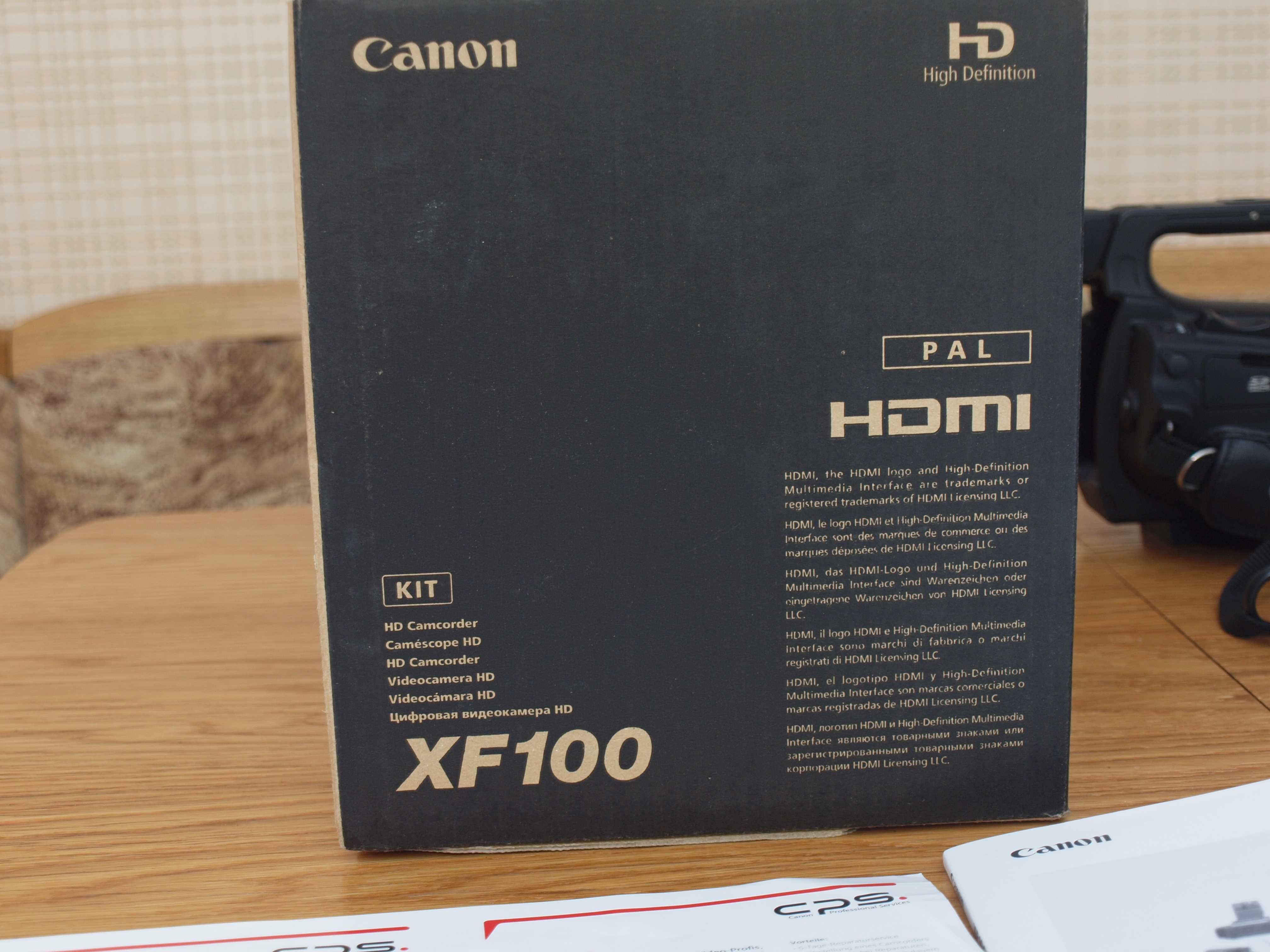 Canon XF100 Профессиональная видеокамера