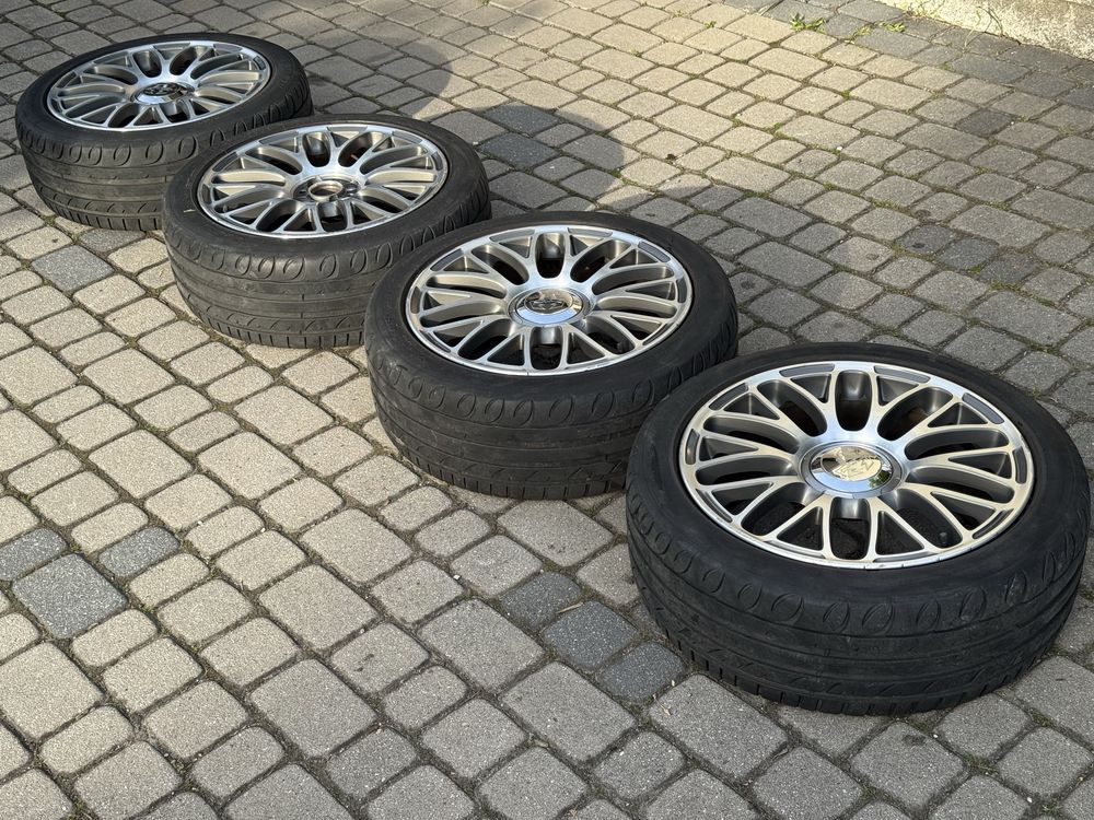 Felgi z oponami 4x98 Fiat Abarth 7.0x17 ET38 + 215/45R17