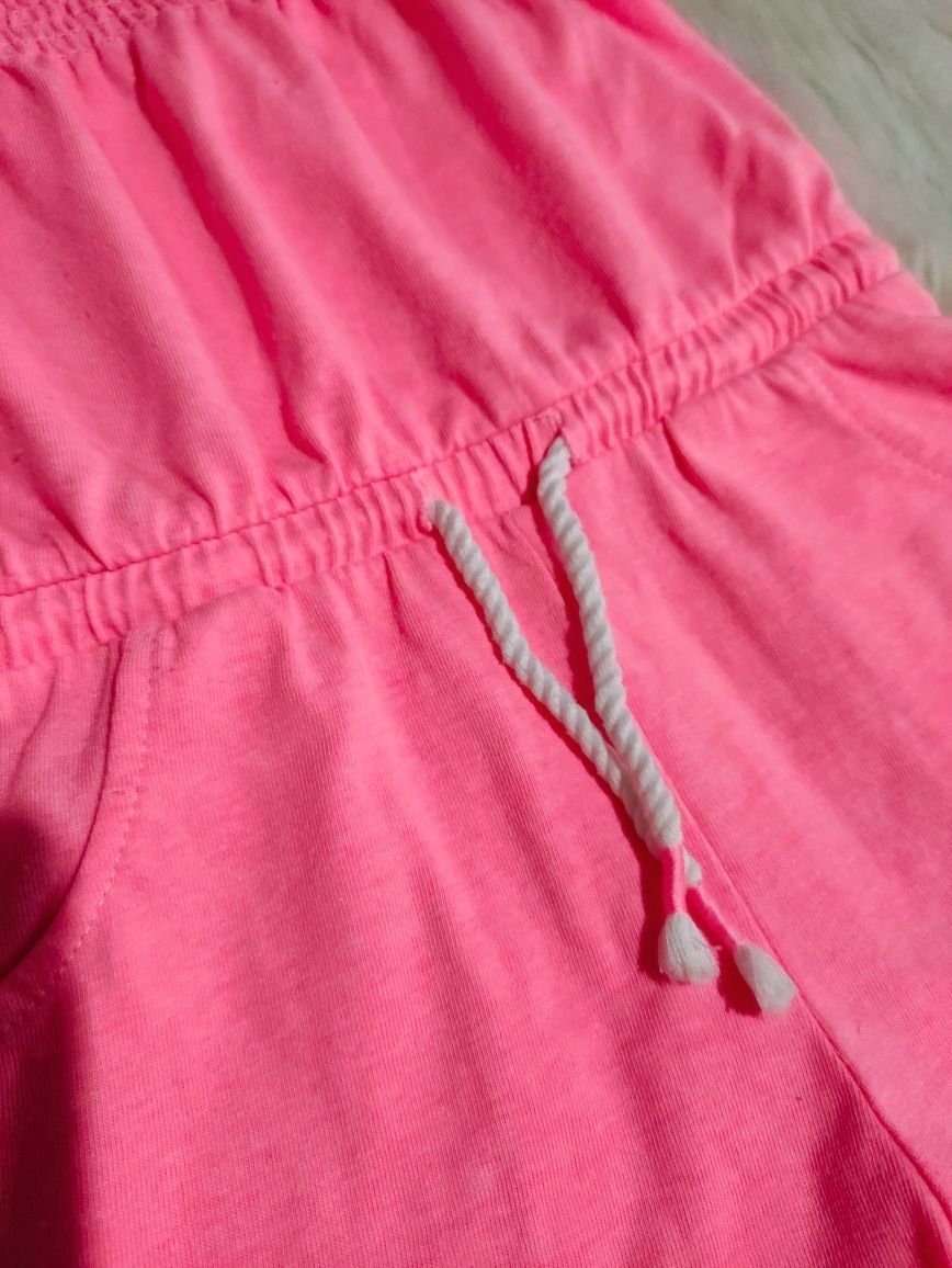 86 :) różowy fuksja kombinezon top na ramiączkach krótkie spodenki