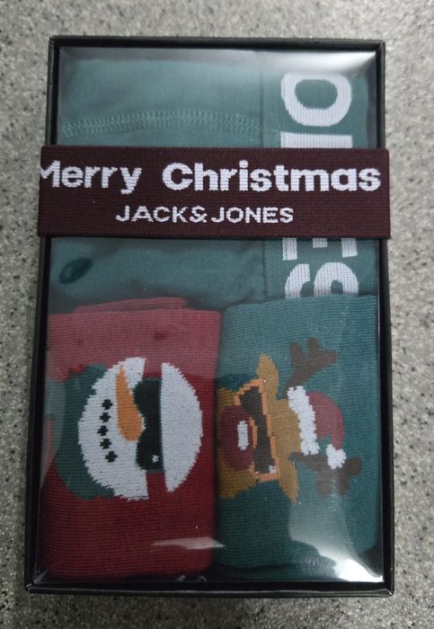 Bielizna bożonarodzeniowa Jack&Jones 3-pack, stan nowe