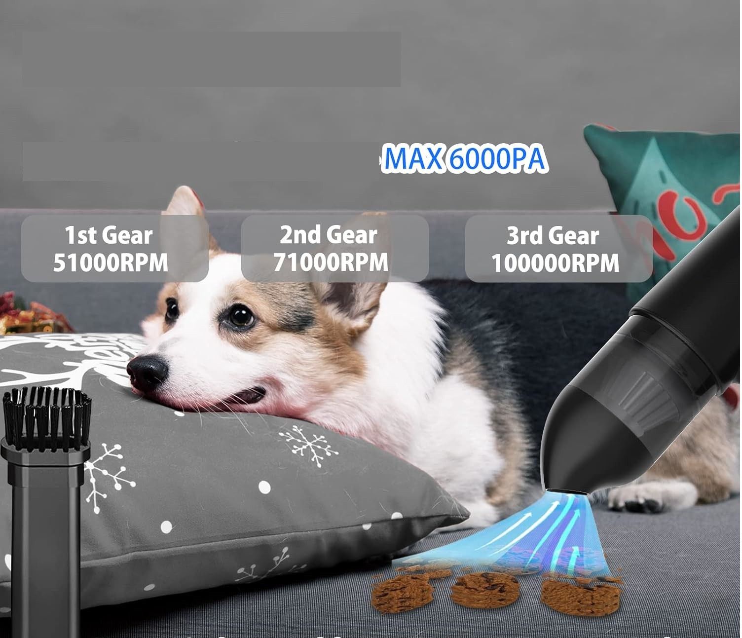 Mocna Dmuchawa Odkurzacz Sprężone Powietrze do KURZU Air Duster USB-C