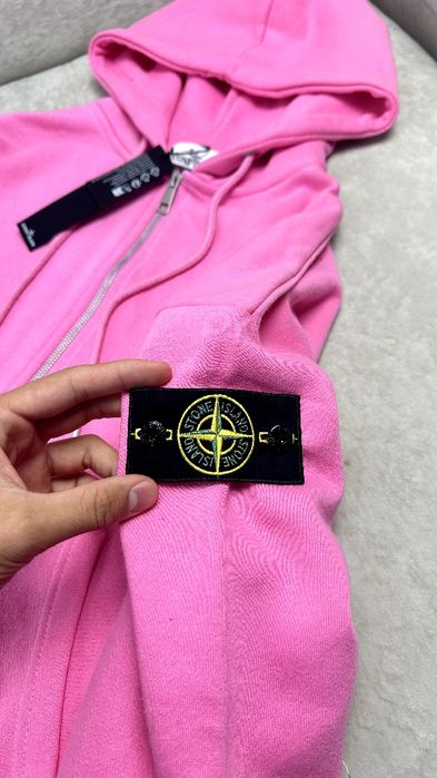 Рожеве зіп худі Stone Island | Аунтефік ОЛХ ДОСТАВКОЮ!