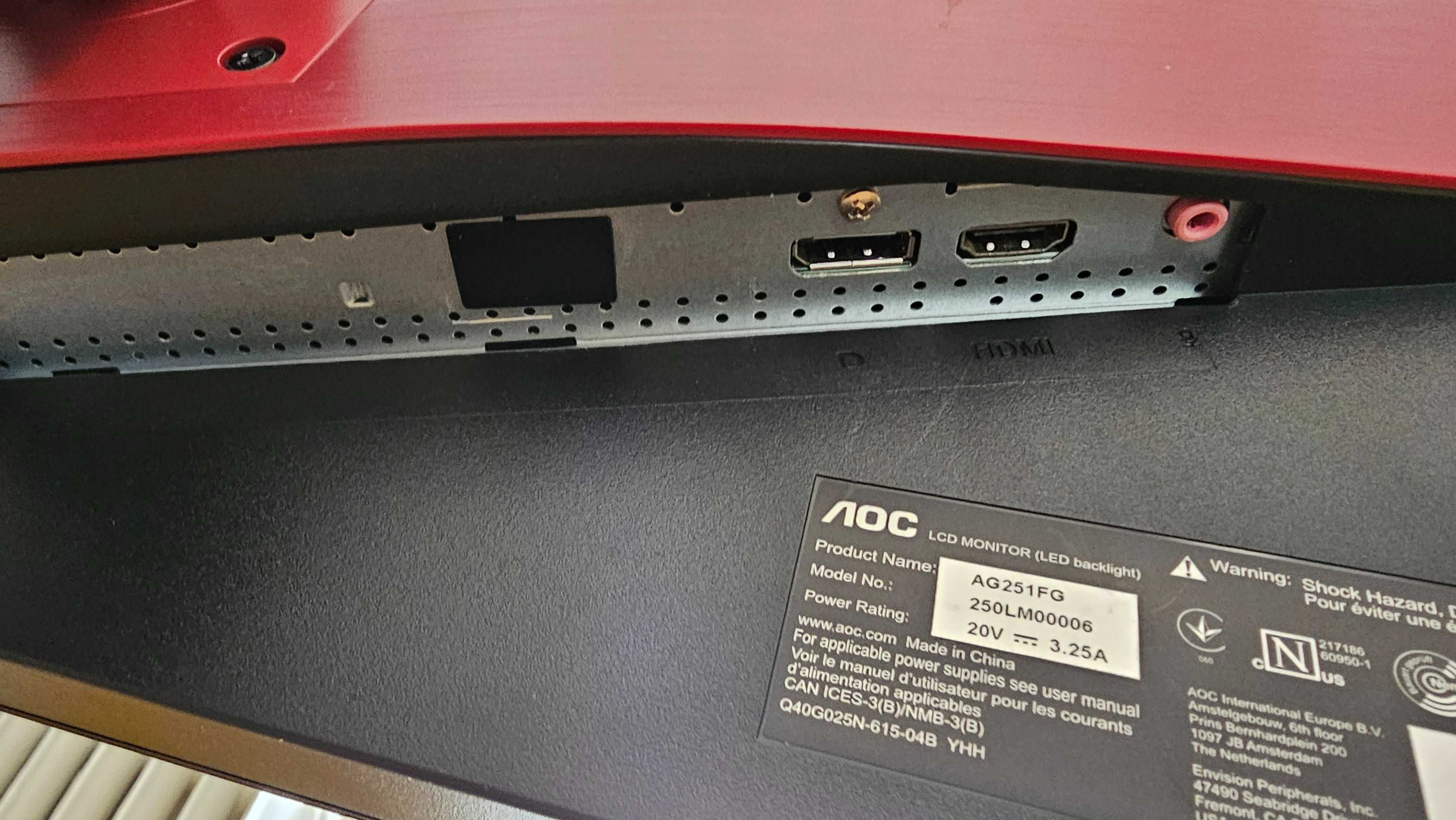 Monitor AOC AGON AG251FG 24,5" LED, TN, Nvidia G-SYNC, 240Hz, 1ms