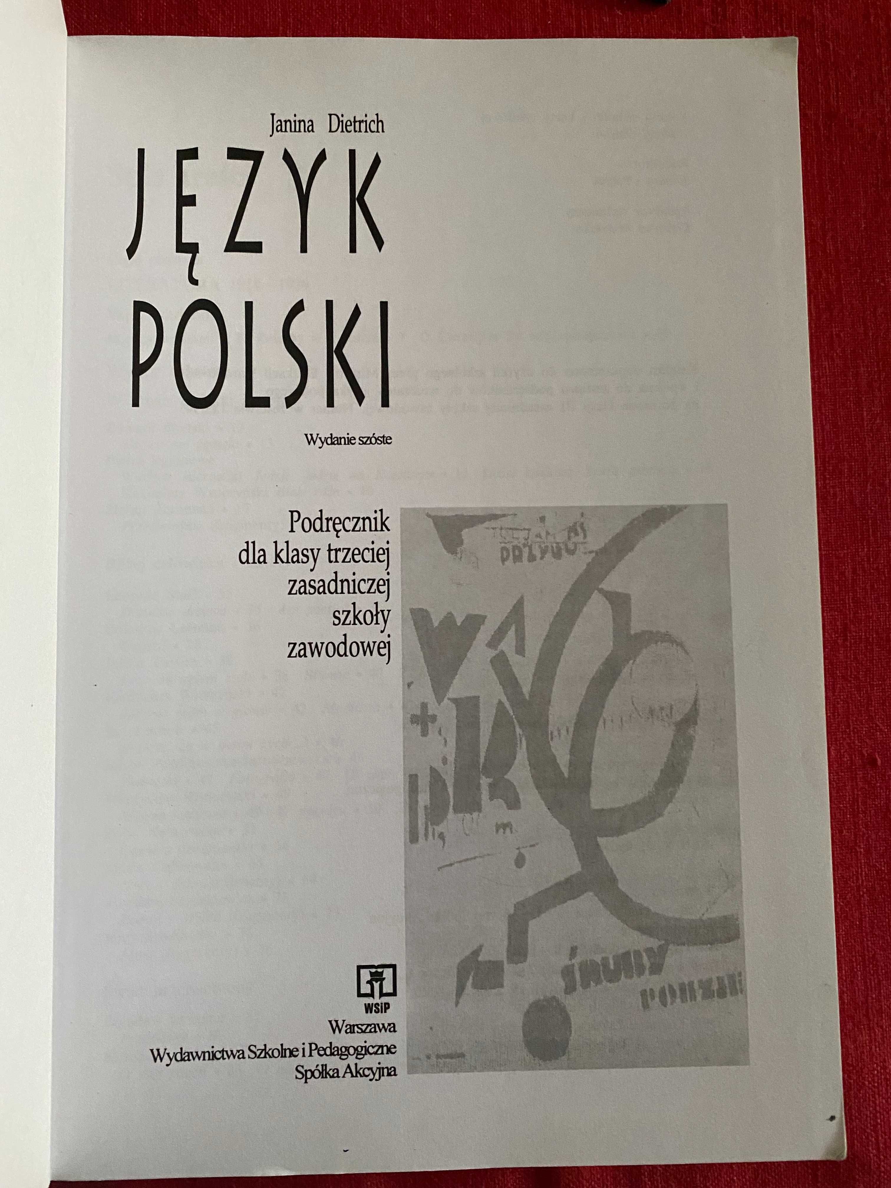 Jezyk polski 3-podrecznik dla klasy 3 zsz-J. Dietrich