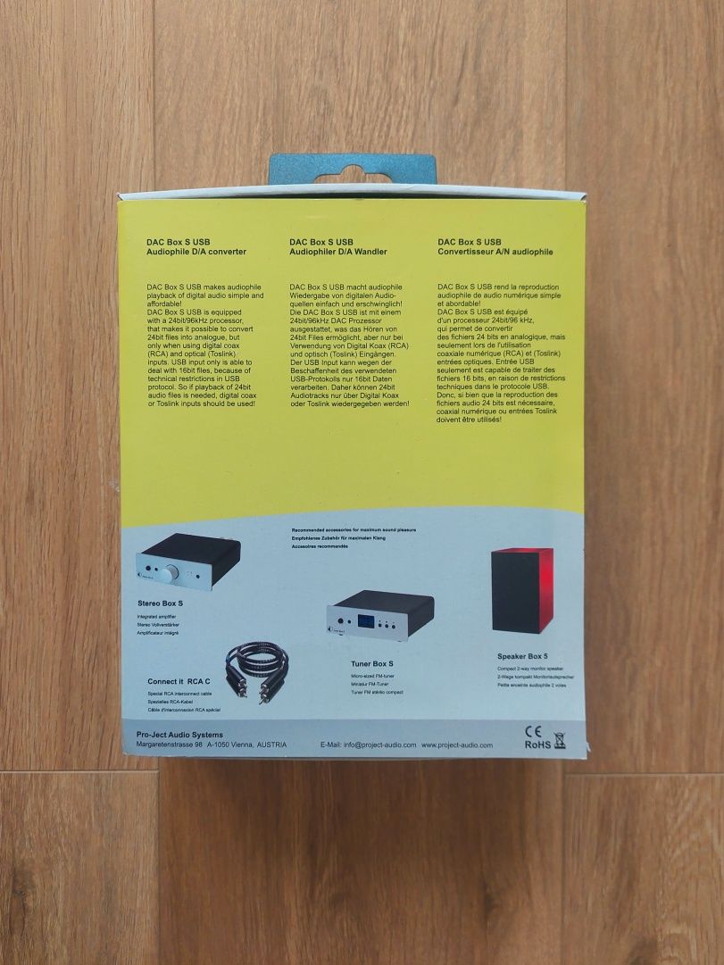 PRO-JECT konwerter DAC Box S USB