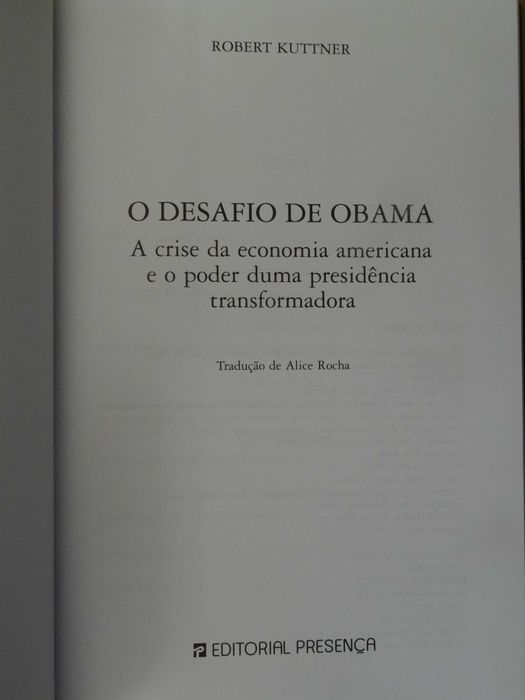 O Desafio de Obama de Robert Kuttner