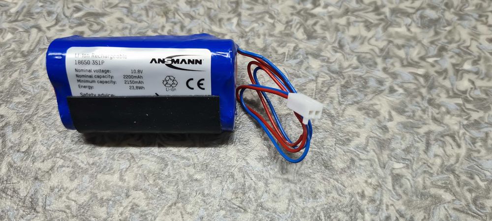 Li-ion аккумуляторная батарея 18650 3S1P  10.8V   2200mAh c BMS.