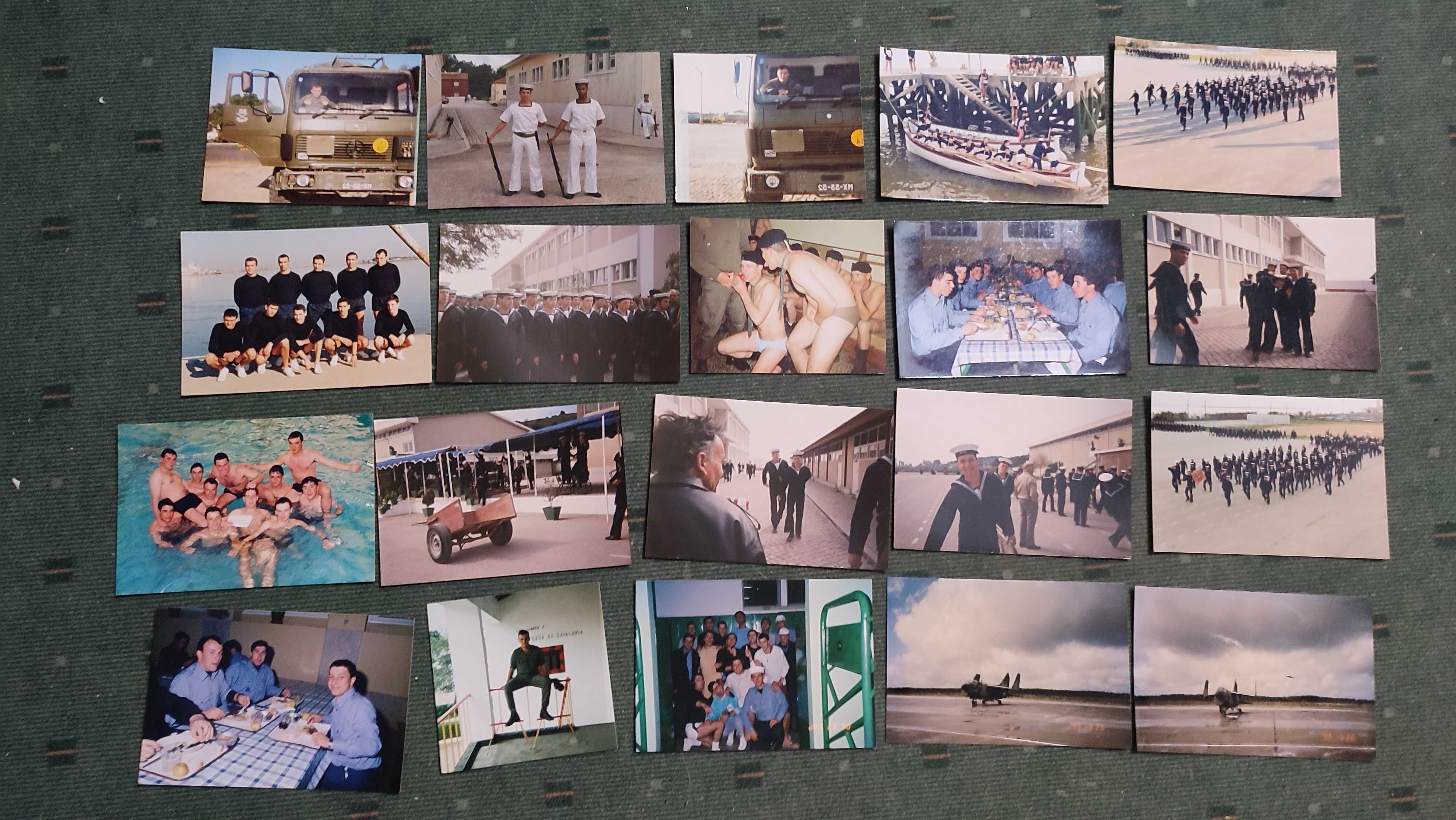 Lote 63 fotografias de Militares - Anos 80