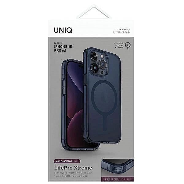 Etui UNIQ LifePro Xtreme Magclick Charging do iPhone 15 Pro - ciemnoni