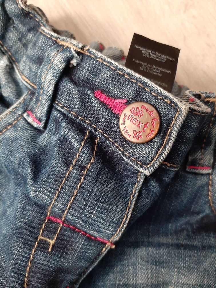 Spodnie jeans dziewczynka roz.80