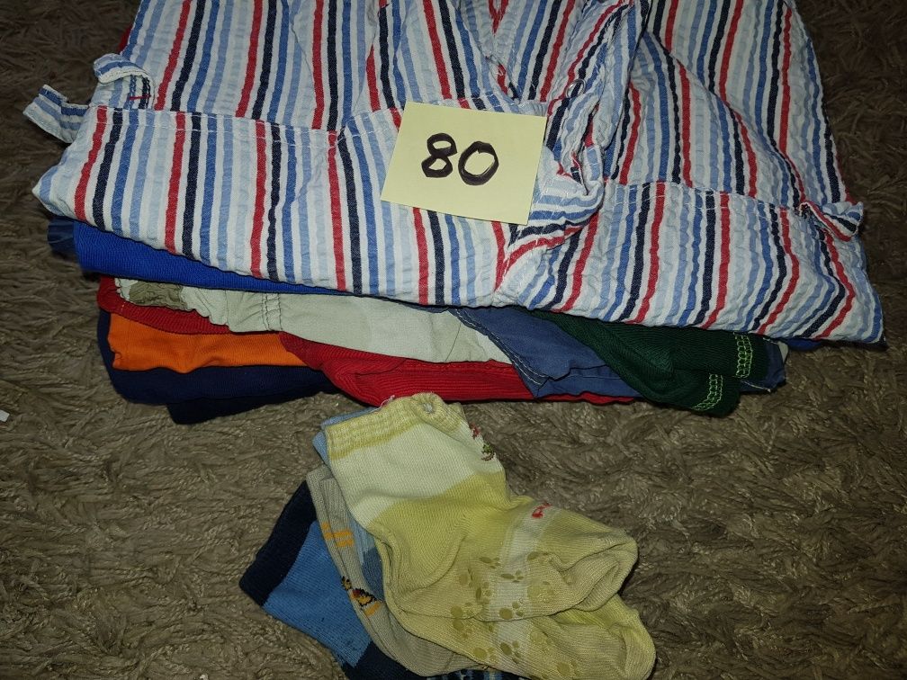 Mega paka ubrań dla chłopca 80 zestaw ubranek