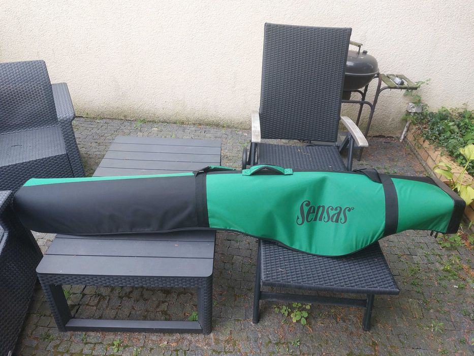 Nowy usztywniany 3 komorowy pokrowiec na wędki SENSAS 190cm
