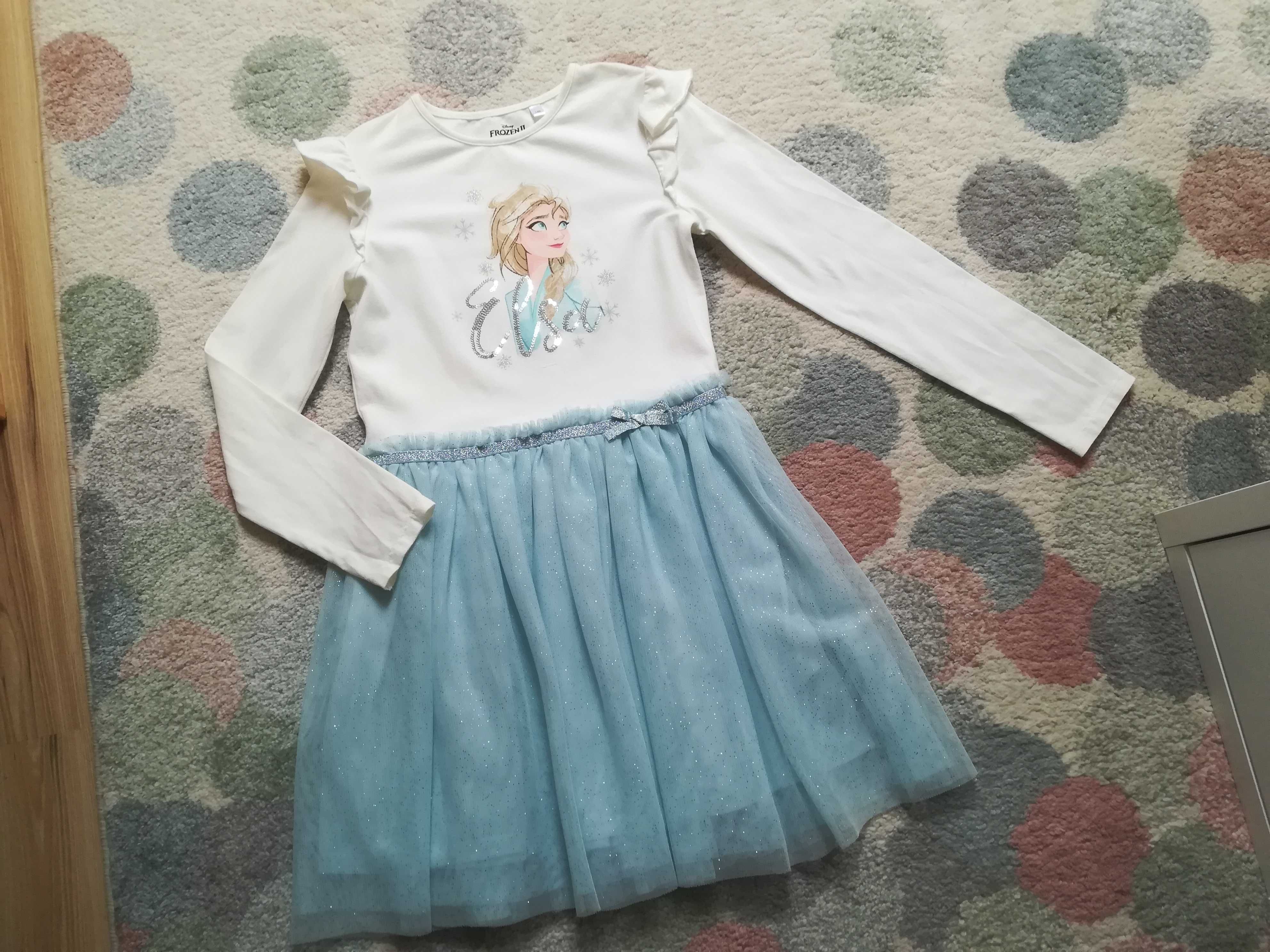 Sukienka Frozen Elsa_140_9-10 lat