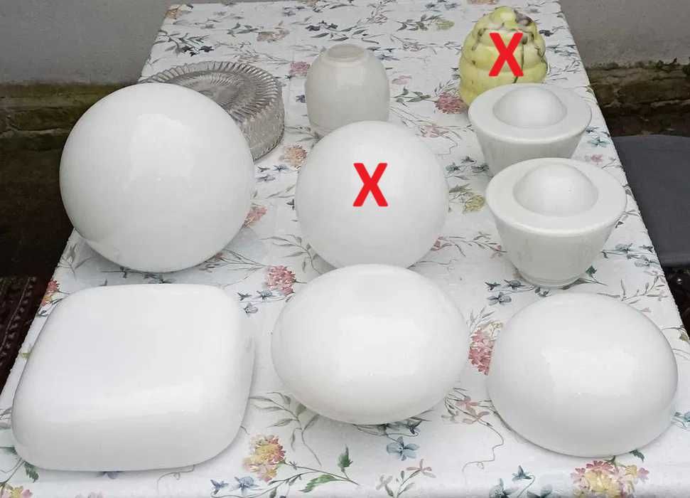 Klosze do lamp z czasów PRL  - cena za szt. 20 zł