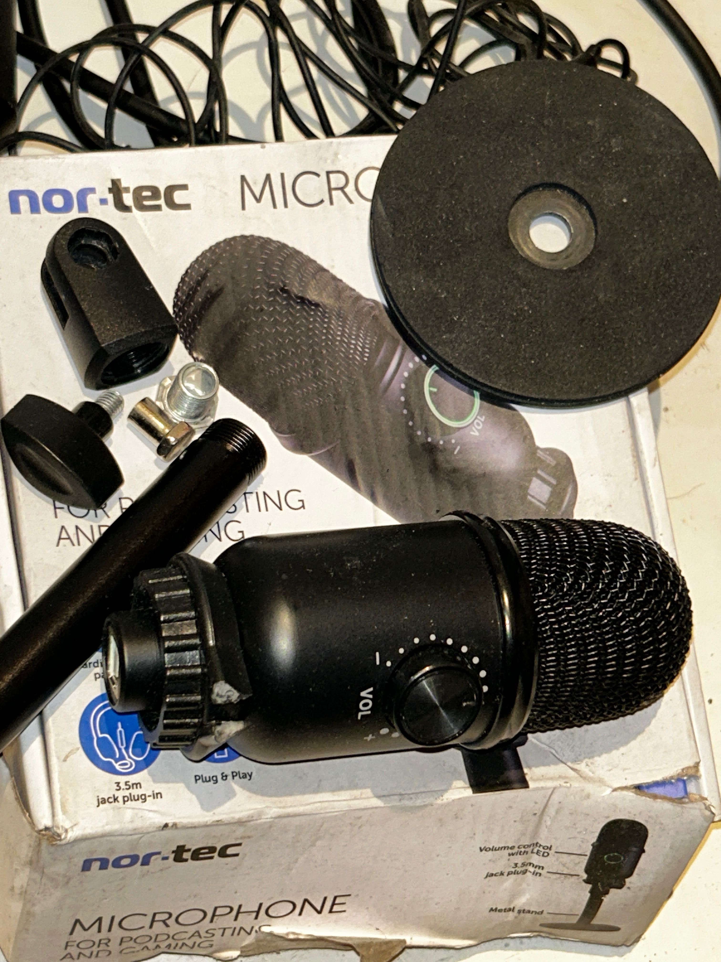 Zestaw MIKROFONÓW Philips,Trust,Tracer - 7 sztuk