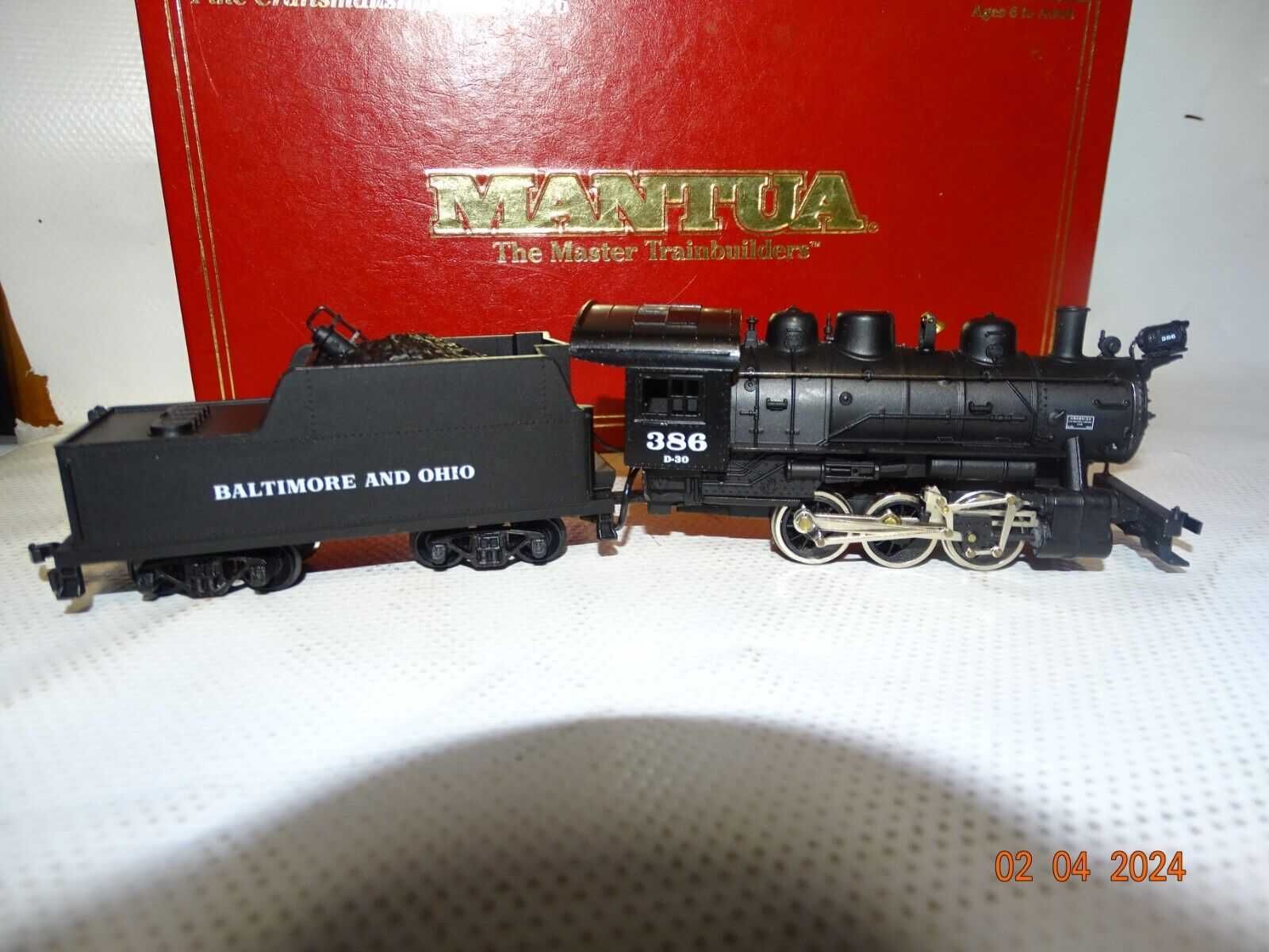 MiniClubMarklin - Locomotiva Mantua Baltimore & Ohio 386 Corr.Contínua