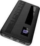 Dbasne Power Bank, 10000 mAh z cyfrowym wyświetlaczem