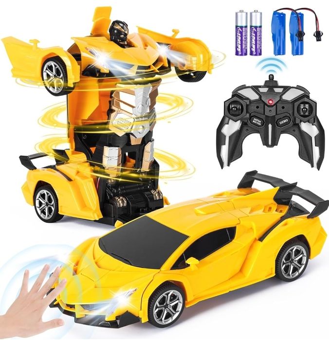 Zdalnie Sterowany Robot Transformers- Zmiana Gestem Dłoni, 2,4 GHz