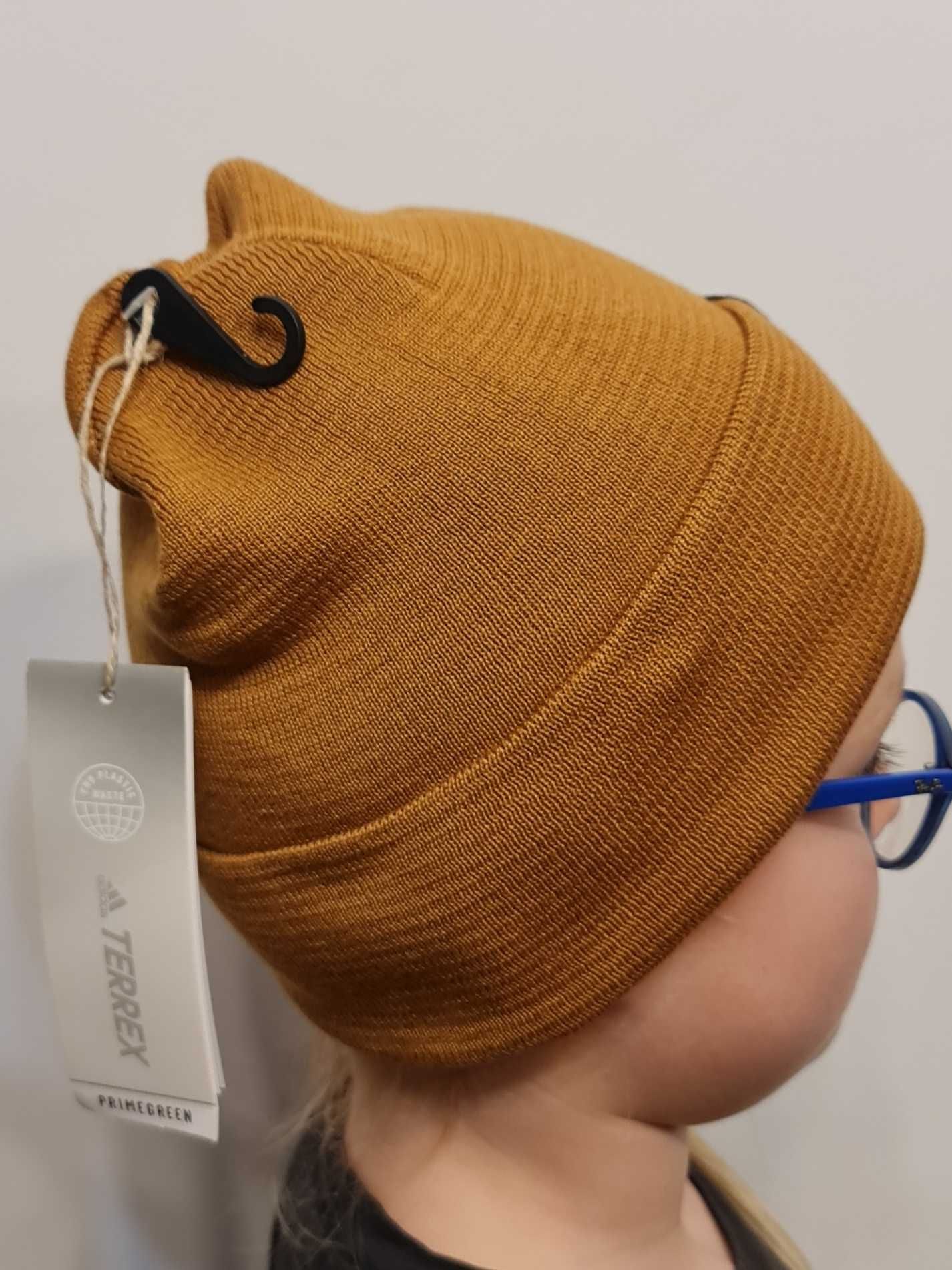 Nowa Czapka Beanie adidas Terrex Primegree GU2086 beżowy OSFY