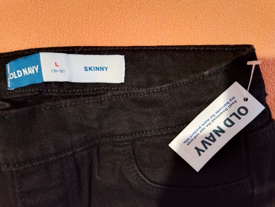 Джинсы скинни черные новые ф.Old Navy на 10-12 лет