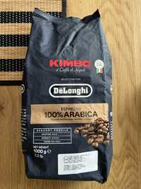 Kawa ziarnista Kimbo Delonghi 100% Arabica 1000g 1kg ziarna kawy