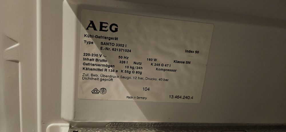 Frigorífico Combinado AEG Santo