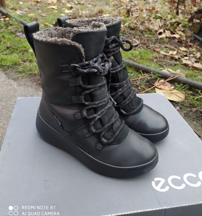 Ecco 28 32 27 ботинки на дівчинку зимові чоботи сапоги взуття ессо