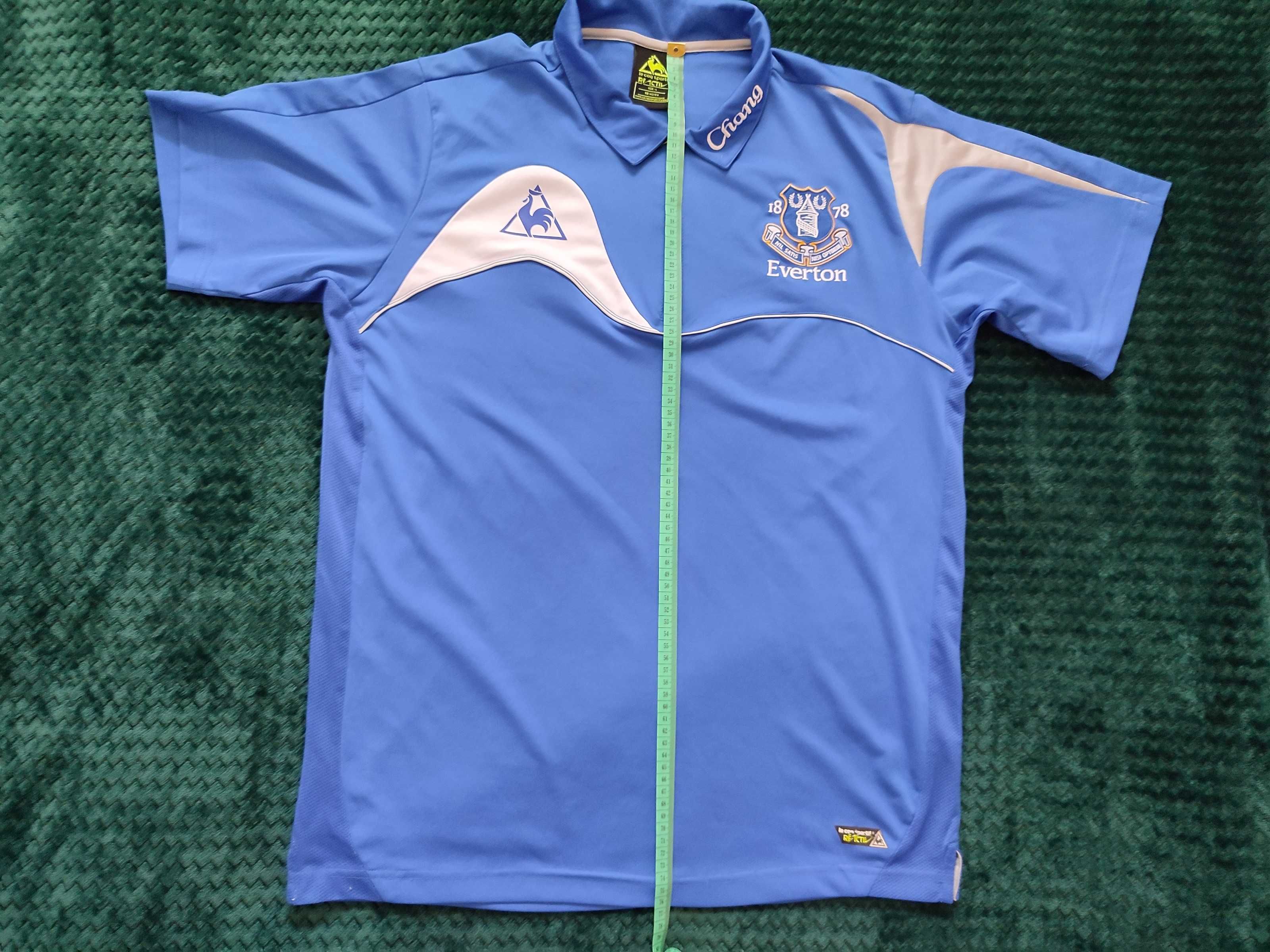 Koszulka sportowa piłkarska retro Everton Liverpool Le Coq Sportif