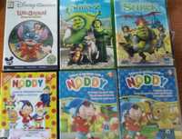 Lilo Stitch, Noddy, Panda, Pippi d´Meias Altas, Shrek, Tom Sawyer Winx