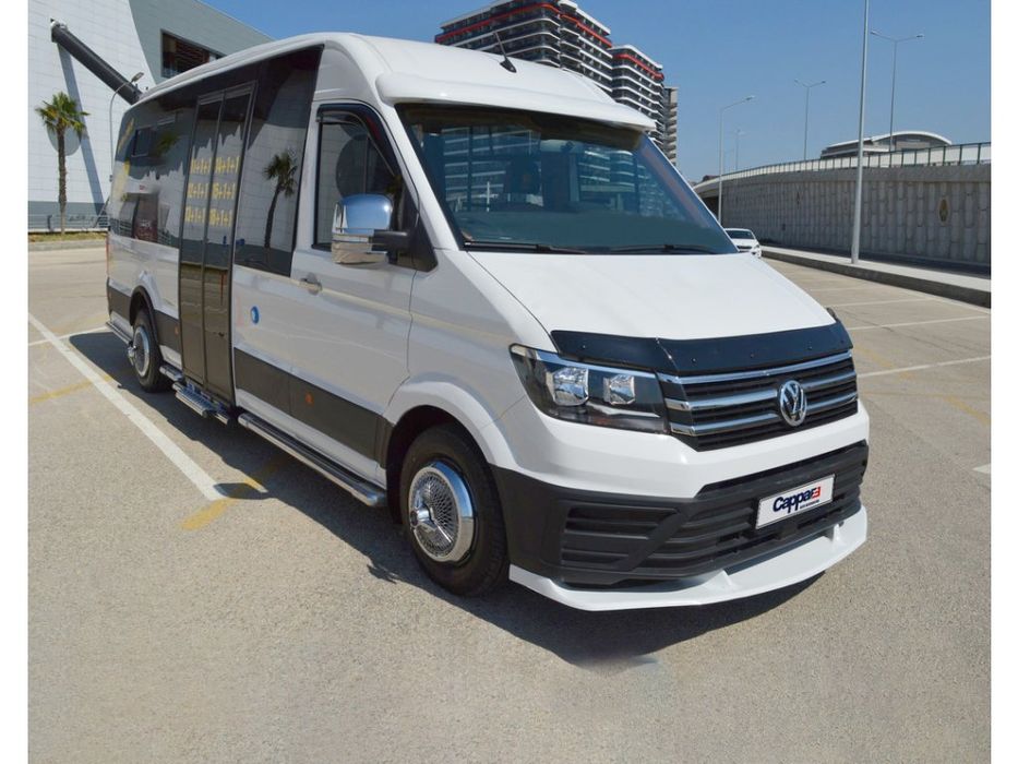 Volkswagen Crafter 2018+, MAN TGE Дефлектор капота (мухобойка) EuroCap
