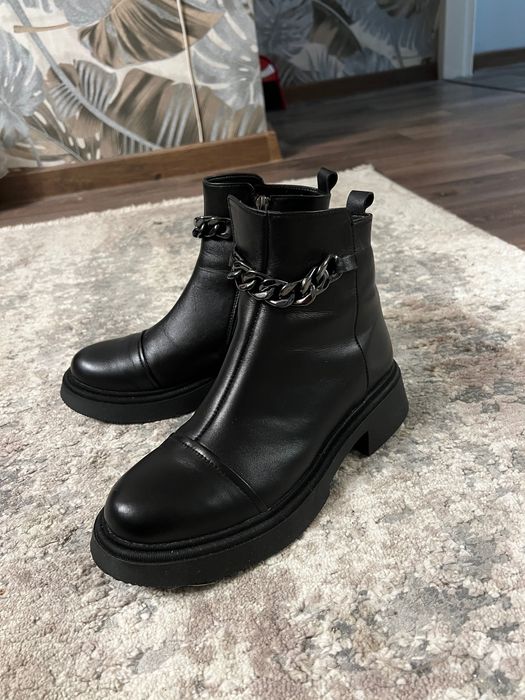 Зимові чоботи з натуральної шкіри