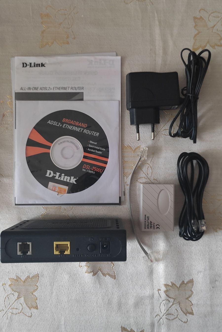 Продам маршрутизатор, роутер.D-link DSL-2500U.Clobo