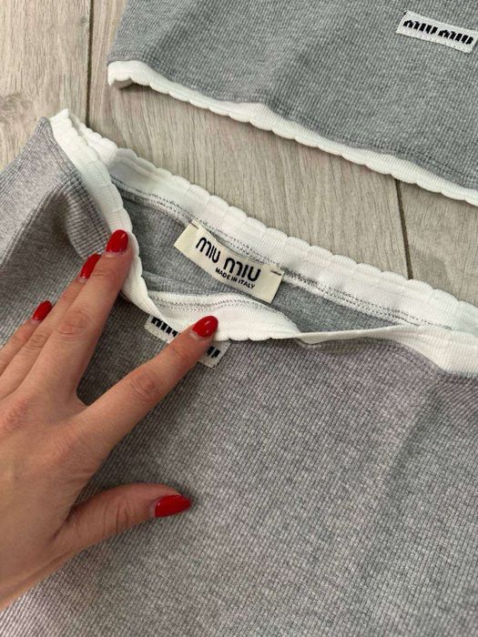 Komplet top szorty miu miu