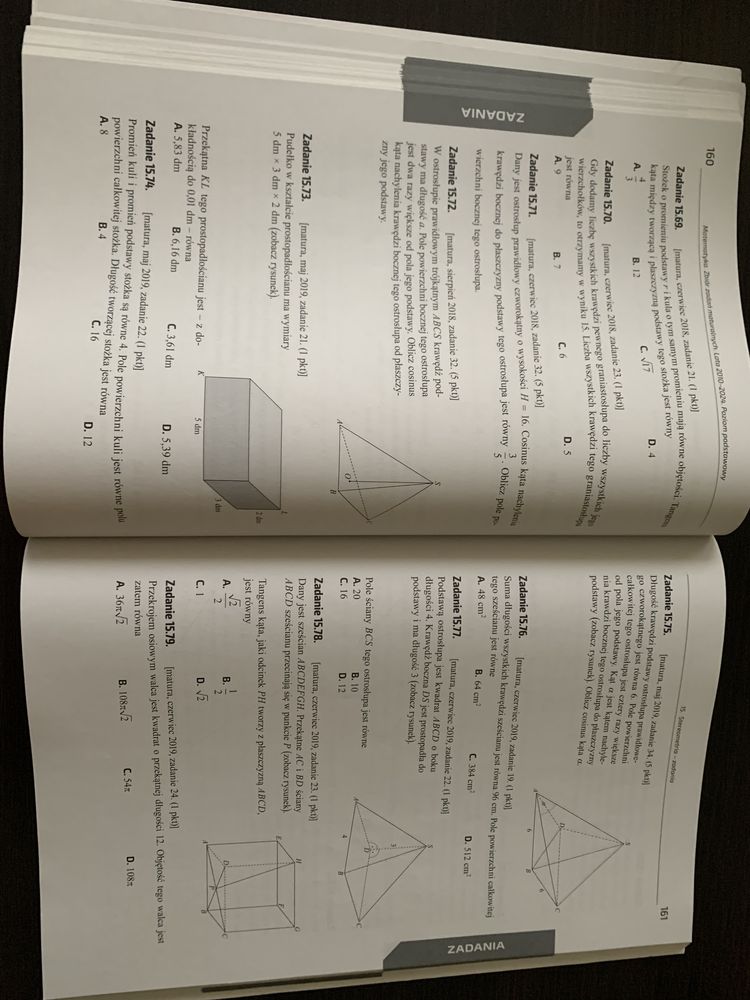 Matematyka. Zbiôr zadań maturalnych. Poziom podstawowy.
