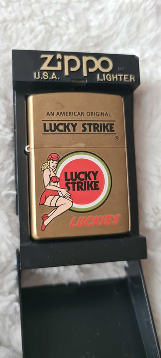 Zapalniczka Zippo Brass Lucky Strike 1999r