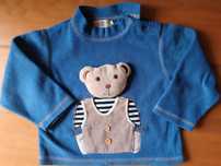 #06F2-Bluza dziecięca z misiem, ADE, rozmiar:kl.piersiowa32cm, dł.32cm