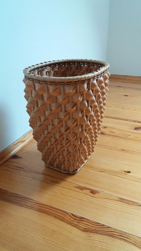kosz boho doniczka rattan osłonka boho doniczka rattanowa vintage