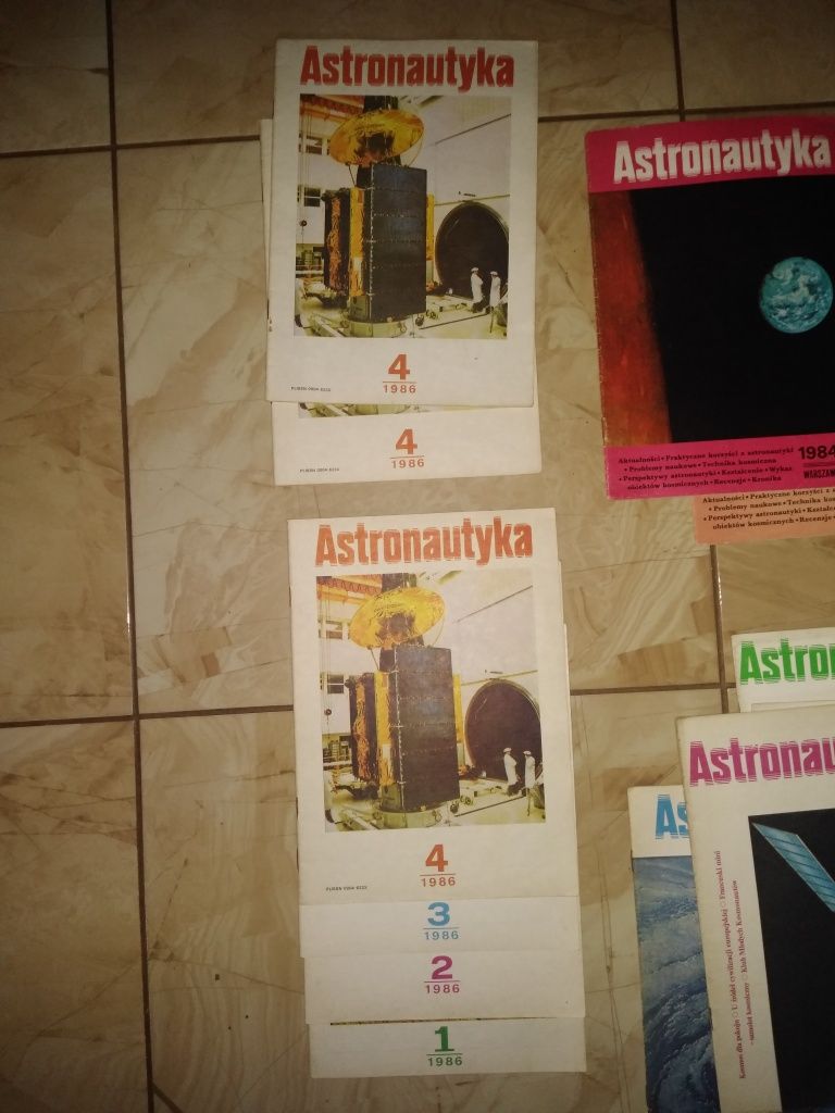 Astronautyka magazyn gazeta 1986, 1985, 1984 PRL kolekcja