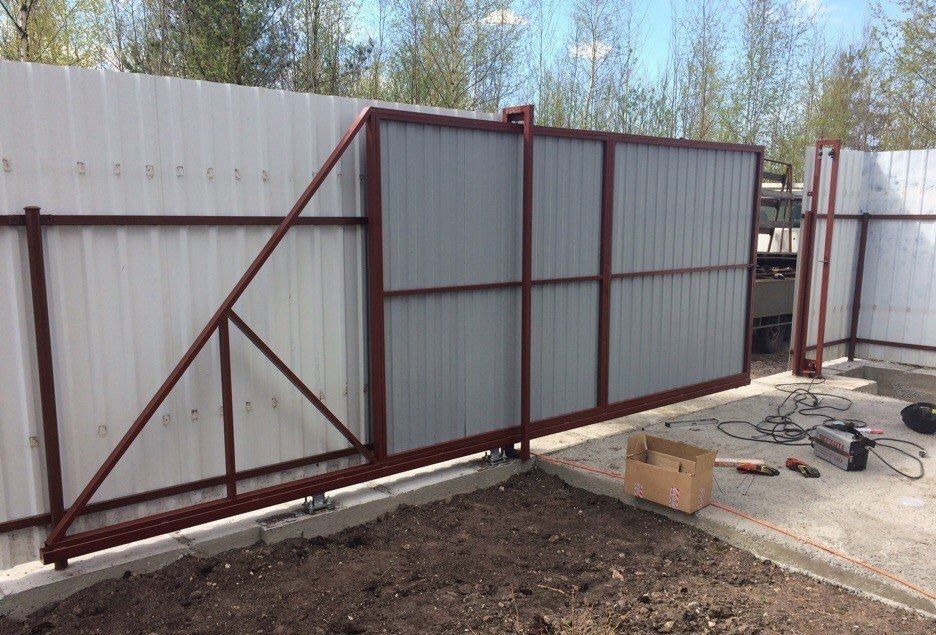 Ворота відкатні / розсувні 3 x 1.8, каркас откатные, самостійна збірка